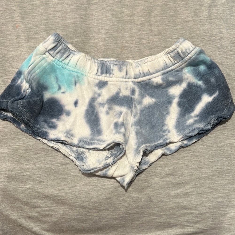 Tie dye blue shorts